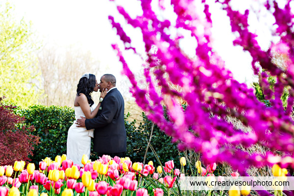 Atlanta Botanical Gardens wedding photo